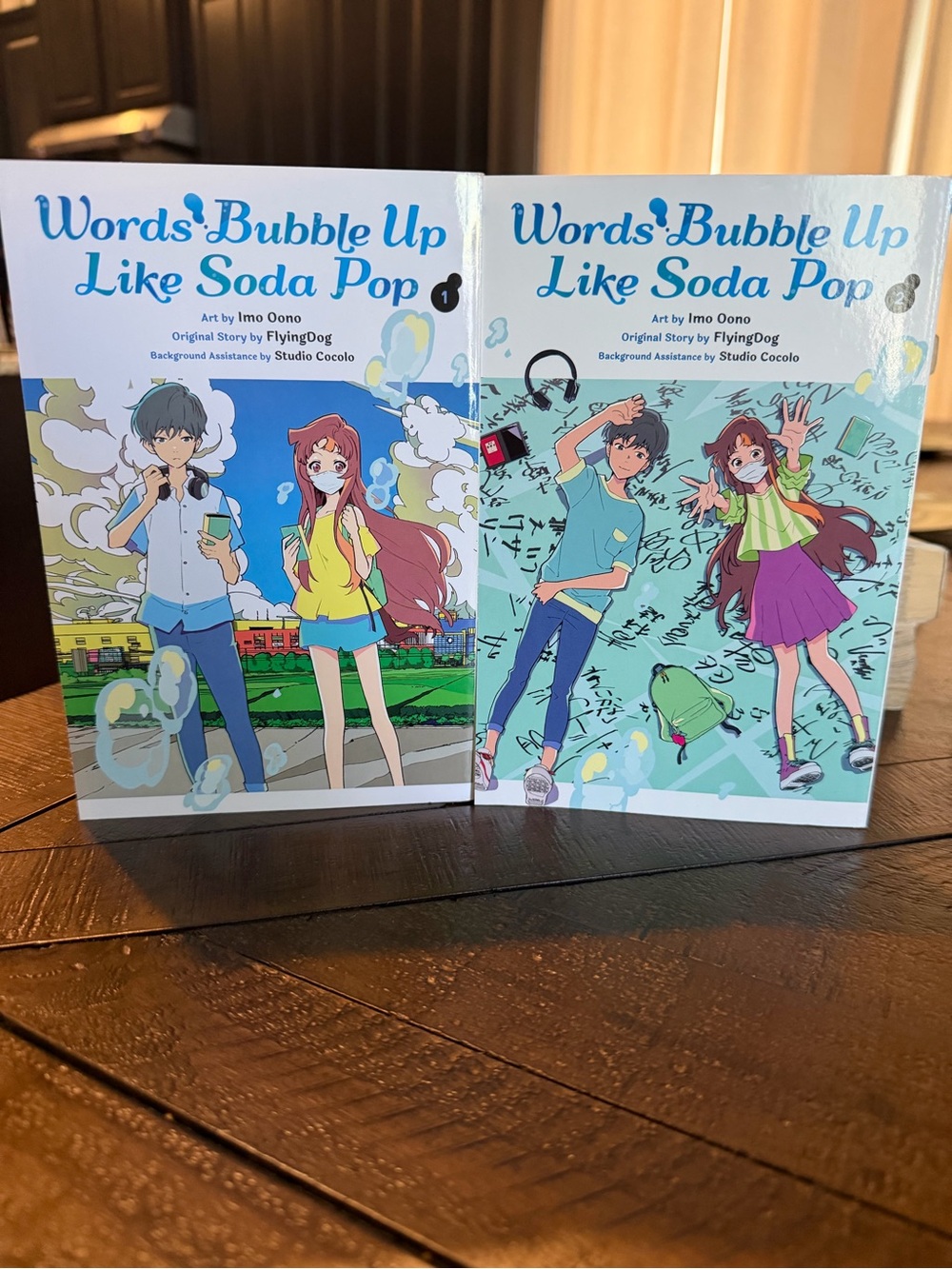 Words! Bubble Up Like Soda Pop — Manga Volumes 1 and 2.